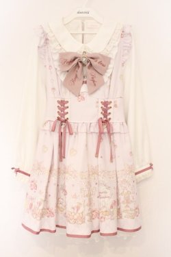 画像1: LIZ LISA / Romantic Cosmetics柄ワンピース 0 ピンク O-26-04-04-042-LO-OP-OW-OS