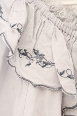 画像2: an another angelus / ローズ刺繍オフショルブラウス  グレー O-26-04-04-005-CA-BL-IG-OS