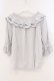画像3: an another angelus / ローズ刺繍オフショルブラウス  グレー O-26-04-04-005-CA-BL-IG-OS (3)