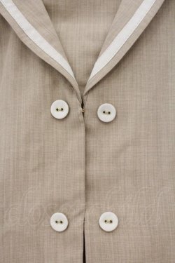 画像2: an another angelus / ダブル釦セーラージャケット F ベージュ O-26-04-04-047-CA-BL-OW-OS