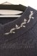 画像2: an another angelus / ローズ刺繍オフショルニットプルオーバー F ネイビー O-26-04-04-048-CA-TO-OW-OS (2)