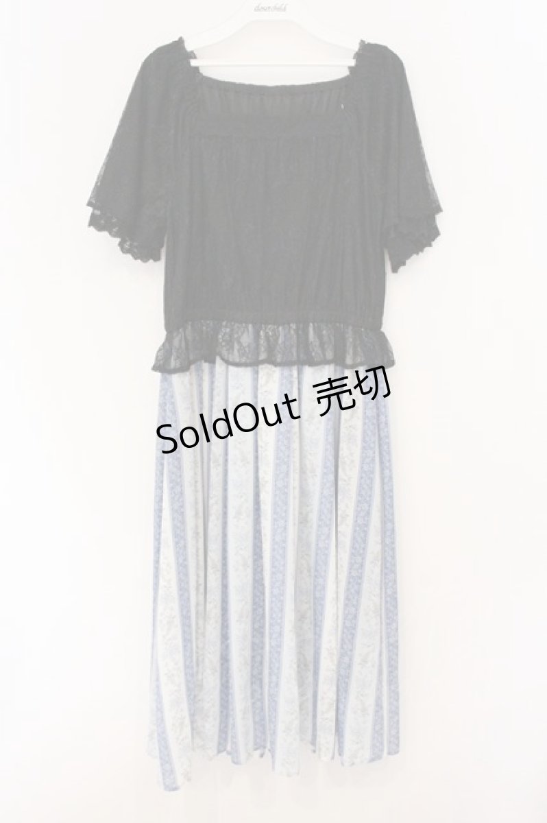 画像1: axes femme / ミュルーズドッキングワンピース M ネイビー O-26-04-04-050-AX-OP-OW-OS (1)