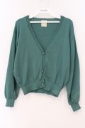 F&A / マーガレット釦UVカットニットカーディガン F グリーン O-26-04-04-052-LO-TO-OW-OS