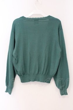 画像3: F&A / マーガレット釦UVカットニットカーディガン F グリーン O-26-04-04-052-LO-TO-OW-OS