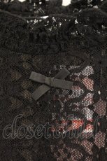 画像2: m petit by misako / レースインナートップス M クロ O-26-04-04-053-LO-TO-OW-OS (2)