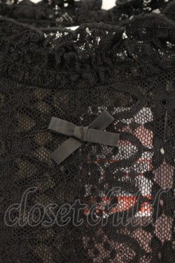 画像2: m petit by misako / レースインナートップス M クロ O-26-04-04-053-LO-TO-OW-OS