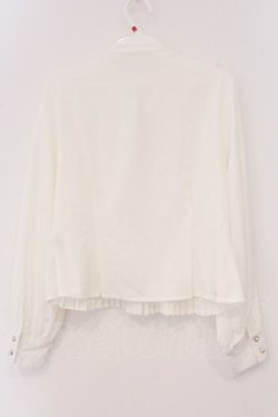 画像3: an another angelus / フロントプリーツリボンタイブラウス  オフシロ O-26-04-04-006-CA-BL-IG-OS