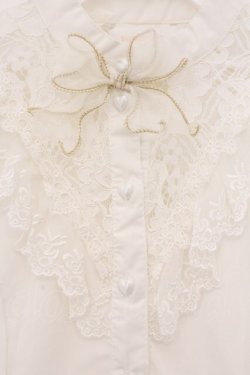 画像2: Sweet Angel / レーシー姫袖ブラウス M シロ O-26-04-04-056-LO-BL-OW-OS