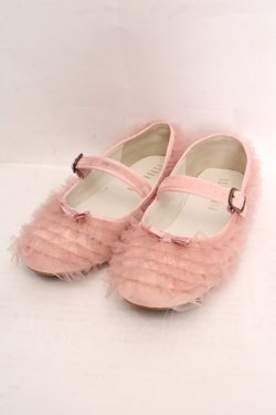 画像1: PINK HOUSE / ソフトチュールフリルバレエシューズ M ピンク O-26-04-04-1001-LO-SH-IG-OS