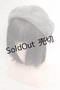axes femme / レザーパイピングベレー帽  グレー O-26-04-04-1022-AX-AC-IG-OS