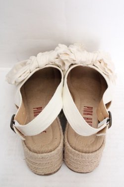 画像3: PINK HOUSE / リボンモチーフサンダル M シロ O-26-04-04-1002-LO-SH-IG-OS