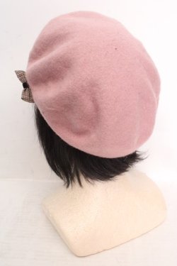 画像3: axes femme / リボン付2WAYリブベレー  ピンク O-26-04-04-1024-AX-AC-IG-OS