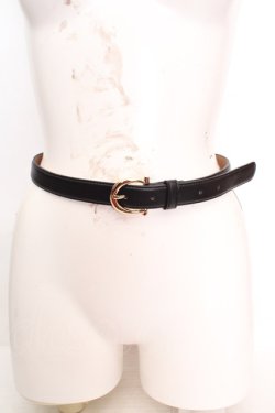 画像1: F&A / フレンチベーシックベルト  クロ O-26-04-04-1031-LO-ZA-IG-OS