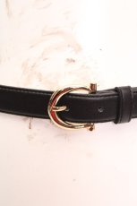 画像2: F&A / フレンチベーシックベルト  クロ O-26-04-04-1031-LO-ZA-IG-ZT651 (2)