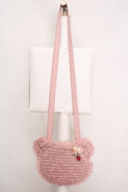 画像2: PINK HOUSE / テディシルエットギンガムチェックポシェット  ピンク O-26-04-04-1037-LO-BG-IG-OS