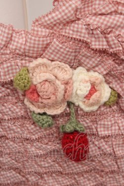 画像3: PINK HOUSE / テディシルエットギンガムチェックポシェット  ピンク O-26-04-04-1037-LO-BG-IG-OS