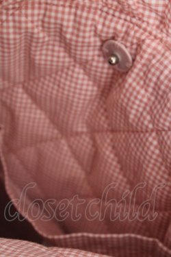 画像5: PINK HOUSE / テディシルエットギンガムチェックポシェット  ピンク O-26-04-04-1037-LO-BG-IG-OS