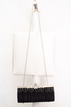 画像2: axes femme / サテンパーティーバッグ  クロ O-26-04-04-1042-AX-BG-IG-OS