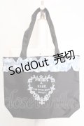 BABY,THE STARS SHINE BRIGHT / Sho-Comi付録/ブラックフリルトートバッグ  クロｘサックス O-26-04-04-1051-BA-BG-YM-OS