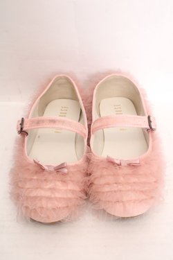 画像2: PINK HOUSE / ソフトチュールフリルバレエシューズ M ピンク O-26-04-04-1001-LO-SH-IG-OS