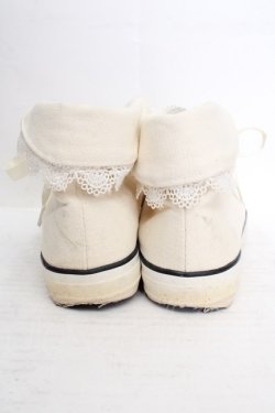 画像3: Fi.n.t / レース使いハイカットスニーカー M アイボリー O-26-04-04-1007-CA-SH-IG-OS