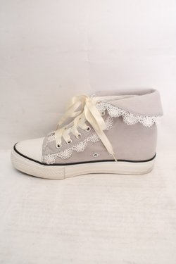 画像8: Fi.n.t / レース使いハイカットスニーカー M グレー O-26-04-04-1008-CA-SH-IG-OS