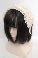 画像1: m petit by misako / AM*NIPLヘッドドレス  アイボリー O-26-04-04-1011-LO-AC-IG-ZT424 (1)