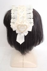 画像2: m petit by misako / AM*NIPLヘッドドレス  アイボリー O-26-04-04-1011-LO-AC-IG-ZT424 (2)