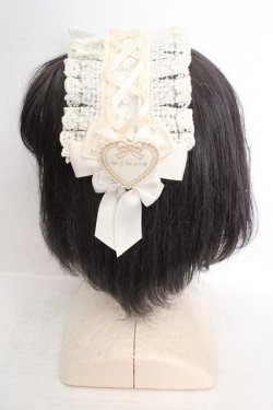 画像2: m petit by misako / AM*NIPLヘッドドレス  アイボリー O-26-04-04-1011-LO-AC-IG-OS