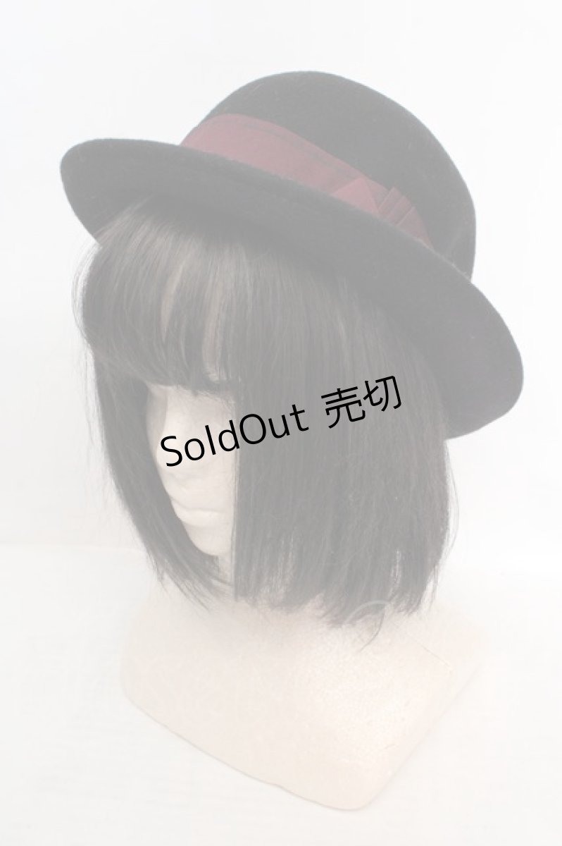 画像1: axes femme / リボンハット  クロ O-26-04-04-1012-AX-AC-IG-ZT709 (1)