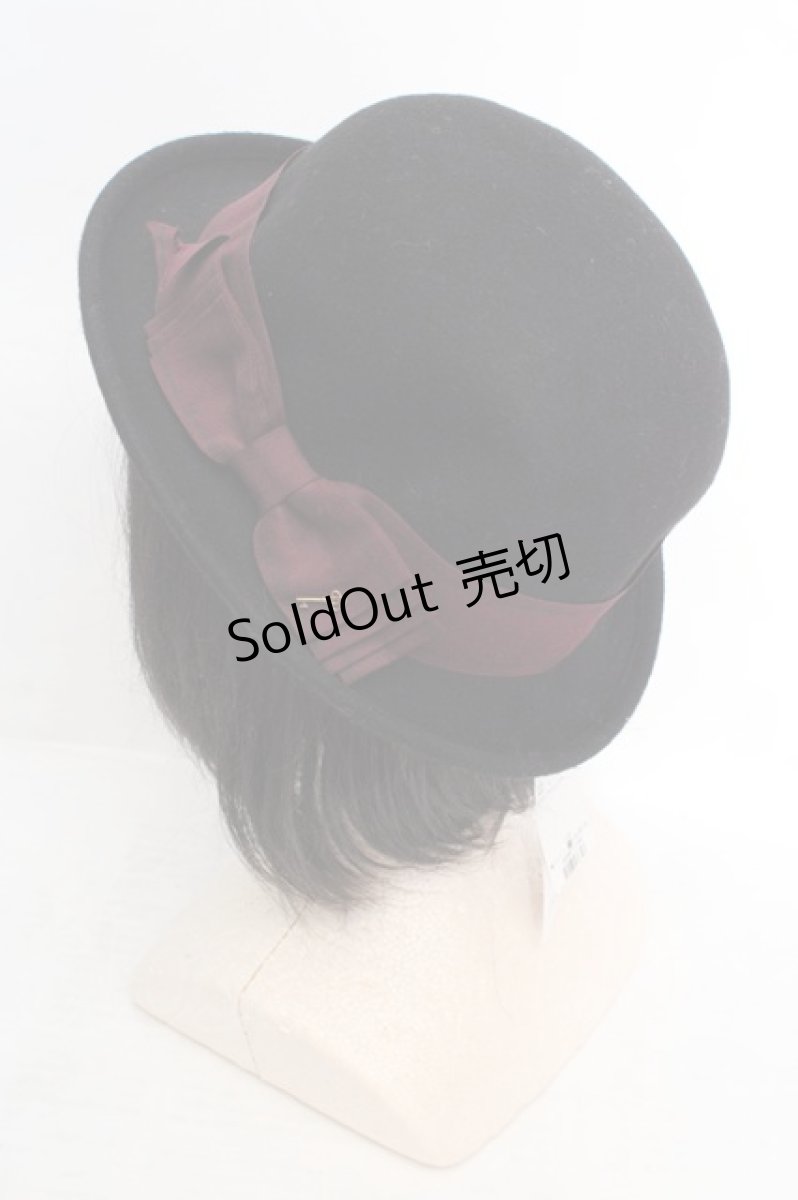 画像2: axes femme / リボンハット  クロ O-26-04-04-1012-AX-AC-IG-ZT709 (2)