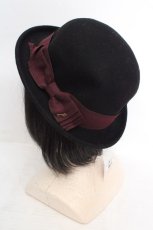 画像2: axes femme / リボンハット  クロ O-26-04-04-1012-AX-AC-IG-ZTK053 (2)