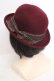 画像2: axes femme / リボンハット  ワイン O-26-04-04-1013-AX-AC-IG-OS (2)