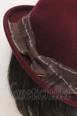 画像3: axes femme / リボンハット  ワイン O-26-04-04-1013-AX-AC-IG-OS