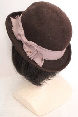 画像2: axes femme / リボンハット  ブラウン O-26-04-04-1014-AX-AC-IG-OS