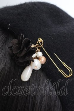 画像2: axes femme / パイピングベレー  クロ O-26-04-04-1015-AX-AC-IG-OS