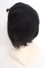 画像3: axes femme / パイピングベレー  クロ O-26-04-04-1015-AX-AC-IG-ZTK053 (3)