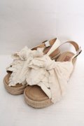PINK HOUSE / リボンモチーフサンダル M シロ O-26-04-04-1002-LO-SH-IG-OS