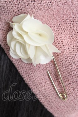 画像3: axes femme / フラワーピン付きサーモベレー  ピンク O-26-04-04-1018-AX-TO-IG-OS