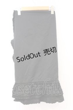 画像3: WONDERFUL WORLD / ピコフリル大判ストール  ブラック O-26-04-04-066-LO-ZA-IG-OS