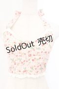 LIZ LISA / さくらんぼ柄ホルターベアトップ  ピンク O-26-04-04-067-LO-TO-IG-OS