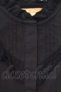 画像2: F i.n.t / ピンタックヨークコットンレース使いブラウス  クロ O-26-04-04-008-CA-BL-IG-OS