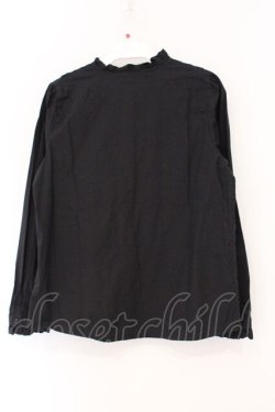 画像3: F i.n.t / ピンタックヨークコットンレース使いブラウス  クロ O-26-04-04-008-CA-BL-IG-OS