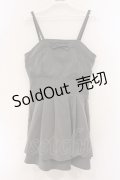 abc une face / ダブルフレアキャミワンピース M グレー O-26-04-04-076-LO-OP-OW-OS