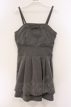 画像1: abc une face / ダブルフレアキャミワンピース M グレー O-26-04-04-076-LO-OP-OW-OS