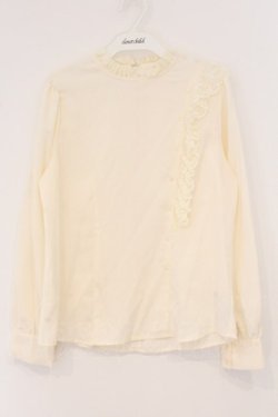 画像1: an another angelus / サイドボタンプルブラウス  アイボリー O-26-04-04-009-CA-BL-IG-OS