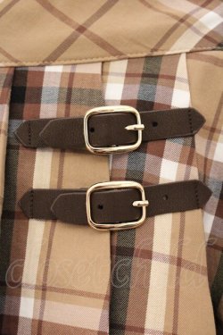 画像2: evelyn / チェックプリーツスカート  ベージュ O-26-04-04-079-LO-SK-OW-OS