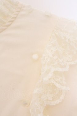 画像2: an another angelus / サイドボタンプルブラウス  アイボリー O-26-04-04-009-CA-BL-IG-OS