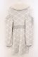 画像4: evelyn / ファー襟チェックニットワンピース F グレー O-26-04-04-085-LO-OP-OW-OS (4)