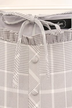 画像2: evelyn / フロントリボンロンパース  グレー O-26-04-04-087-LO-OP-OW-OS